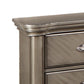 Ada 28 Inch Classic Rustic 2 Drawer Nightstand, Chevron Design, Brown By Casagear Home