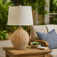 Cape Table Lamp | 22" | Rattan | Linen Shade | Brown