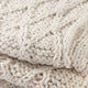 Lyla Throw Blanket | 50" | Cotton | Knitted Diamond Pattern | White