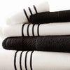 Dana Towel Set | 6 Piece | Egyptian Cotton | Stripe Design | Black White BM284580