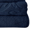 Oya Towel Set | 6 Piece | Egyptian Cotton | Medallion Pattern | Navy Blue