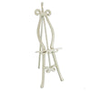 Lui Easel Stand | 65" | Classic Wood | Carved | Hand Painted | Ivory