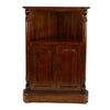 35 Inch Classic Wood Corner Cabinet Open Shelf 2 Door Cabinet Brown By Casagear Home BM284629