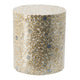 Accent Table Stool | 16" | Cylindrical | Blue Gold White