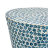 Ivy Accent Table Stool | 20’’ | Mosaic Tile | White Blue BM284768