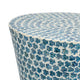 Ivy Accent Table Stool | 20’’ | Mosaic Tile | White Blue BM284768