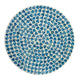 Ivy Accent Table Stool | 20’’ | Mosaic Tile | White Blue BM284768