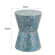 Ivy Accent Table Stool | 20’’ | Mosaic Tile | White Blue BM284768