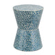 Ivy Accent Table Stool | 20’’ | Mosaic Tile | White Blue BM284768