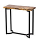 Console Table | 36" | Industrial | Plank Top | Black Frame