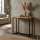 Console Table | 36" | Industrial | Plank Top | Black Frame