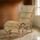 Lounge Chair | 35" | Retro Style | Rattan | Natural Brown