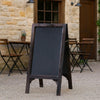 Blackboard Stand | 25" | Classic Wood | Carved Dual Frame | Brown