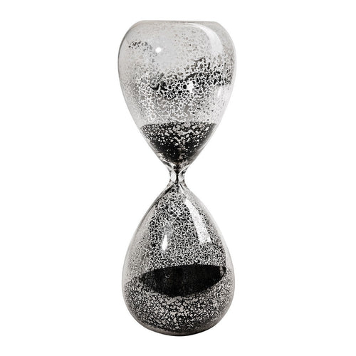 Doug Hourglass Decor | 10" | 60 Minute | Table Accent | Black Sand