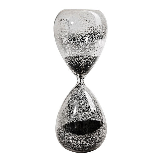 Doug Hourglass Decor | 10" | 60 Minute | Table Accent | Black Sand