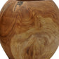 Set of 2 Decorative Teak Wood Table Bowls Accent Piece Brown FInish By Casagear Home BM284954