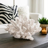 Lily Accent Sculpture | 9" | Faux Coral | Polyresin | White