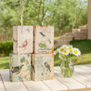 Anya Boxes | Set of 4 | Artisanal Storage | Book Look | Birds