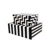 Anya Boxes | Set of 2 | Accessory Storage | Black White