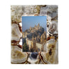 Photo Frame | 9" | Agate | 6" Opening | Brown White