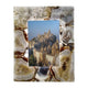 Photo Frame | 9" | Agate | 6" Opening | Brown White