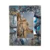 Photo Frame | 9" | Agate | 6" Opening | Blue White
