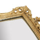 Serving Tray | 16’’ | Mirrored Bottom | Carved Gold Frame BM285017