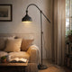 Floor Lamp | 67" | Iron | Adjustable Arm | Antique Black