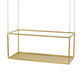 55 Inch Hanging Plant Stand, Modern Industrial Iron Frame with Chains, Gold By Casagear Home