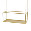 Plant Stand | 55" | Hanging | Industrial Iron Frame | Gold Chains