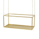 Plant Stand | 55" | Hanging | Industrial Iron Frame | Gold Chains