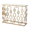Console Table | 39" | Iron | Mirror Top | Rustic Gold