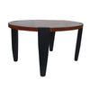 Max Coffee Table | 35" | Oval Top | Mango Wood | Brown Black