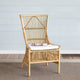 Dining Chair | 23" | Rattan | Soft Seat | Natural White