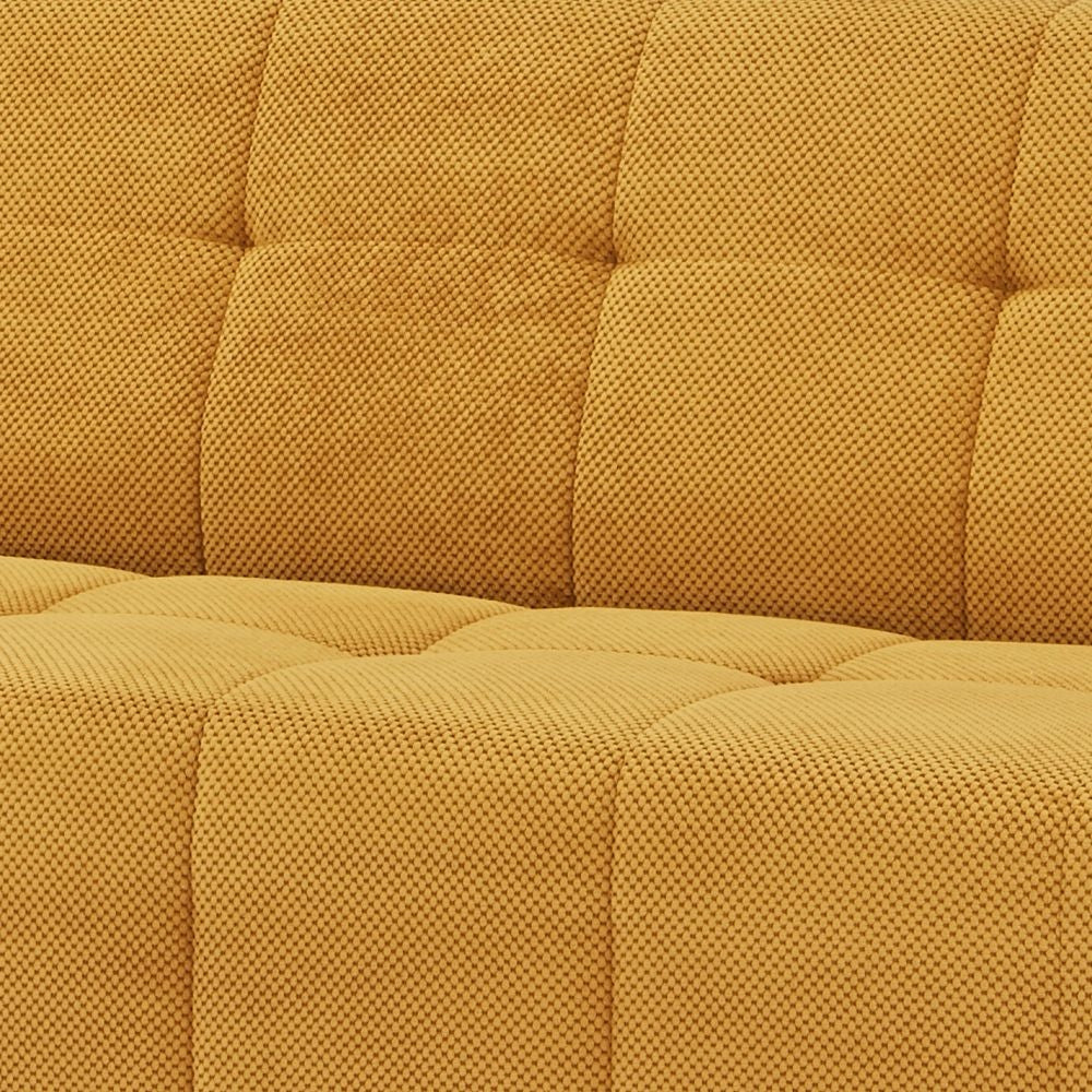 Convertible Sofa Bed | 79’’ | Tufted Cushions | Yellow BM285049