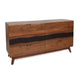 Hedy Dresser | 59" | 6 Drawer | Acacia Wood | Brown Finish