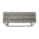 36 Inch Accent Console Table Capiz Shell Inlay Rectangular Gray By Casagear Home BM285102