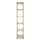 Wall Shelf | 71" | 6 Tier | Glass Shelves | Iron Frame | Gold