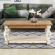 Coffee Table | 47" | Classic Rectangular | Carved Legs | Brown