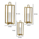 Lantern Set | 19’’ 15’’ 11’’ | Glass Holders | Gold Finish BM285278