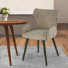 Rog Dining Chair | 23" | Set of 2 | Wingback | Beige Brown