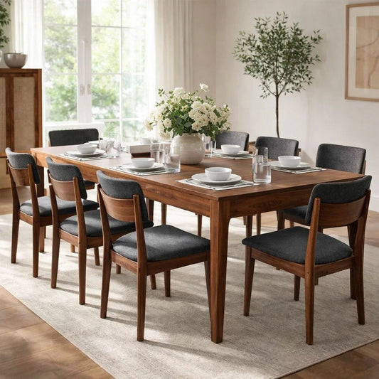 Coffee Table | 52" | Acacia Wood | Block Legs | Brown