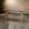 Console Table | 87" | Live Edge Wood | Rustic Brown