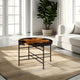 Accent Table | 24" | Round | Teak Root Wood | Black Iron Base