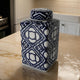 Ginger Jar | 10" | Porcelain | Blue Trellis Pattern