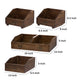 Wood Box Set | 19", 13", 10" | Fir with Handles | Brown