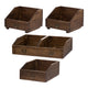 Wood Box Set | 19", 13", 10" | Fir with Handles | Brown