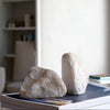 Bookends | 5" | White Stone | Geode Texture