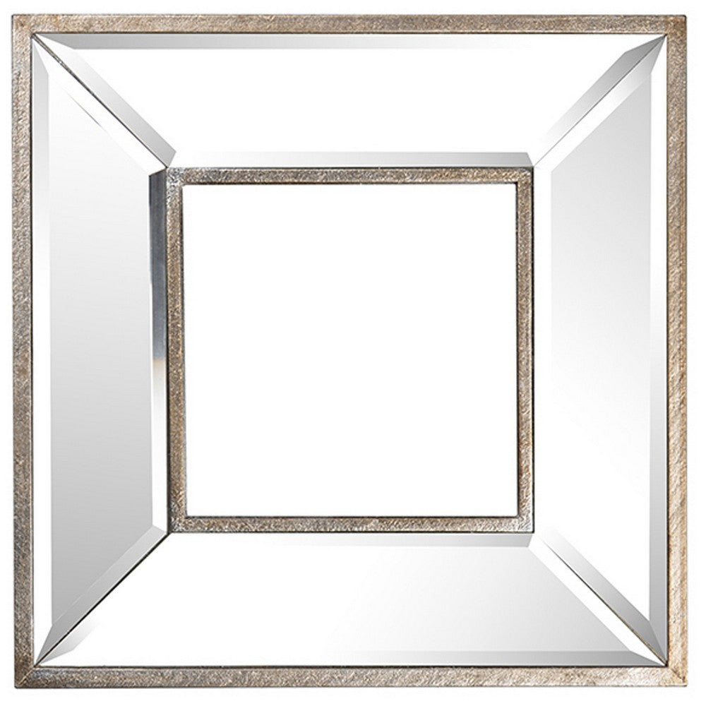 18, 14, 11 Inch Modern Accent Wall Mirror, Set of 3 Varied Shapes, Silver By Casagear Home