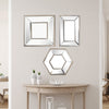 Wall Mirror Set | 18", 14", 11" | Silver Varied Shapes